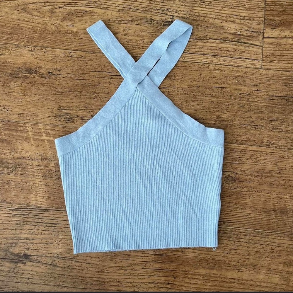 Kendall & Kylie Sky Blue Top